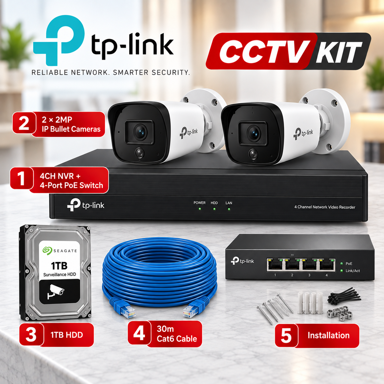TP-Link IP Kit – 2 Cam